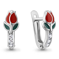 Серьги 49788А.5 Серебро 
